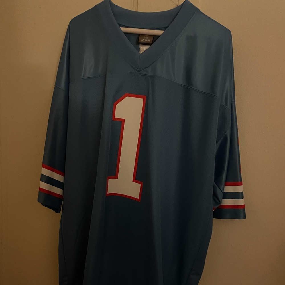 Brands new Houston Oilers Jersey XL VINTAGE missing tag. Fit me too big